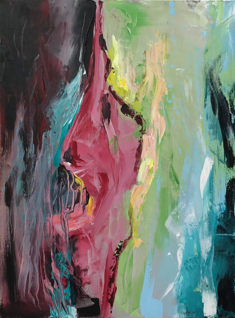 ©Oleg Soul - Souls - Acrylic, charcoal, pallet knife on canvas - 60 x 80 - 2020