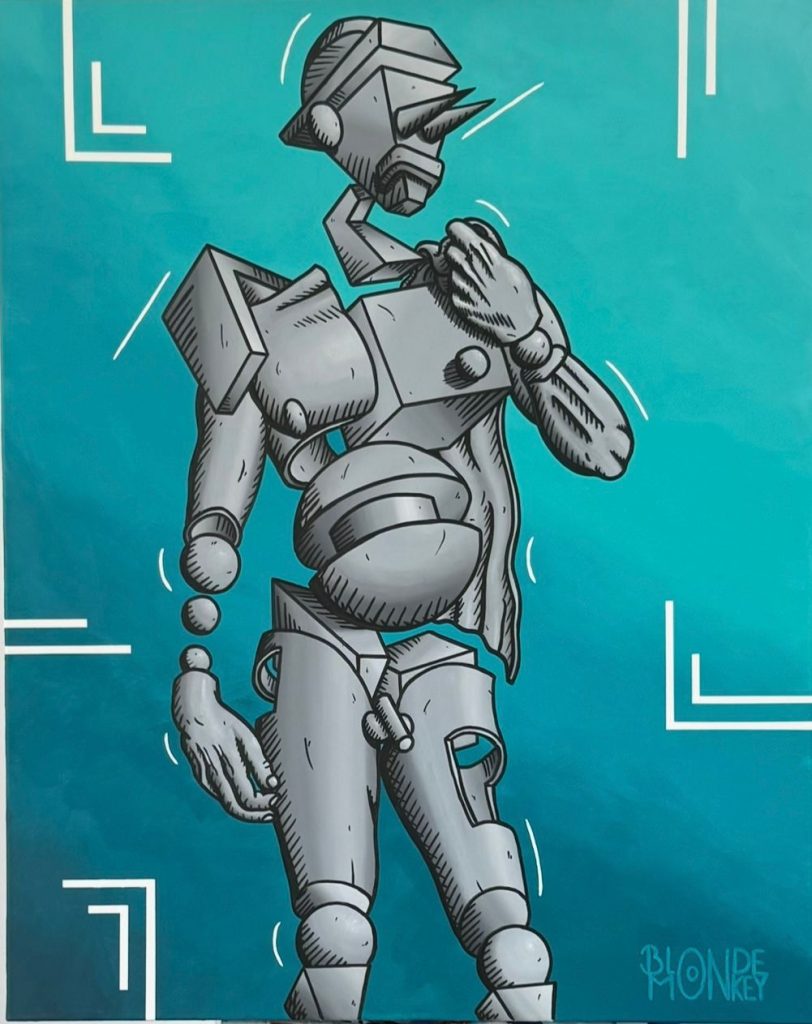 ©BlondeMonkey - David- acrylic on canvas-80x100cm-2025