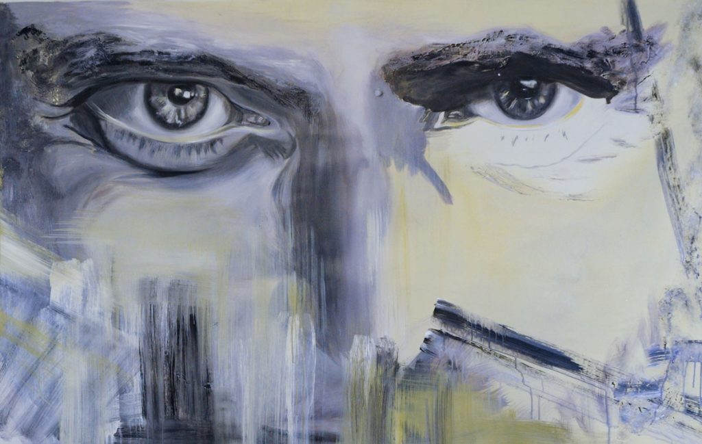 ©Nathalie Bopp-904 - Astrol in the climbing garden-Acryl on canvas-140x190-2009