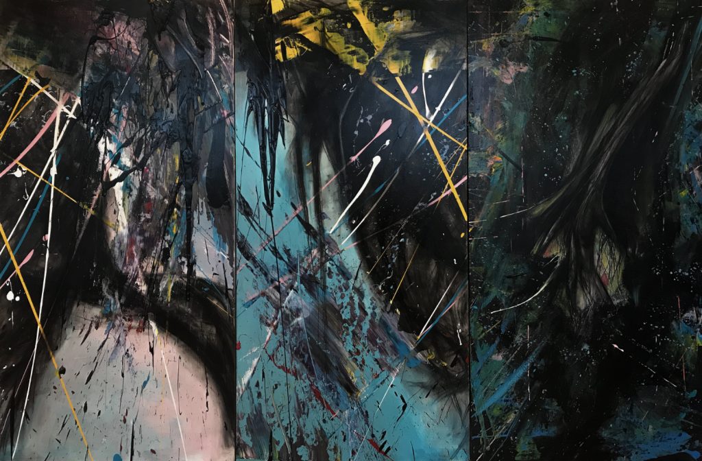 ©Oleg Soul-Misunderstood child’s- acrylic_charcoal_pallet knife on canvas-120x180cm-2023