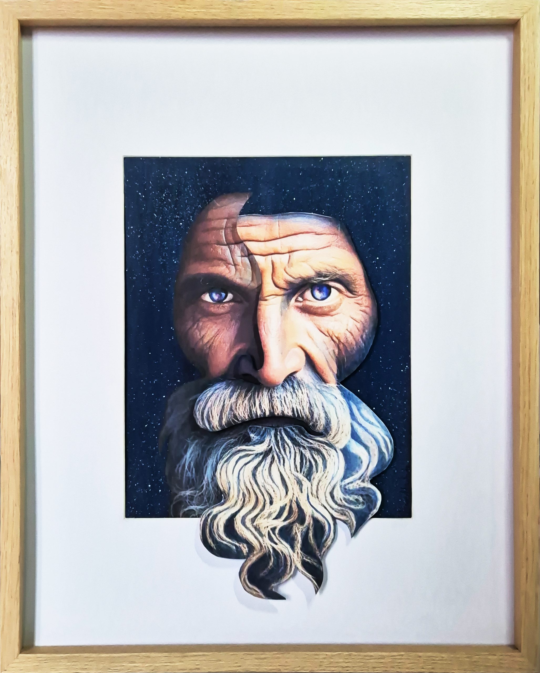 Without Shadow There is no Light, mischtechnik, 40 x 50 cm, 2024