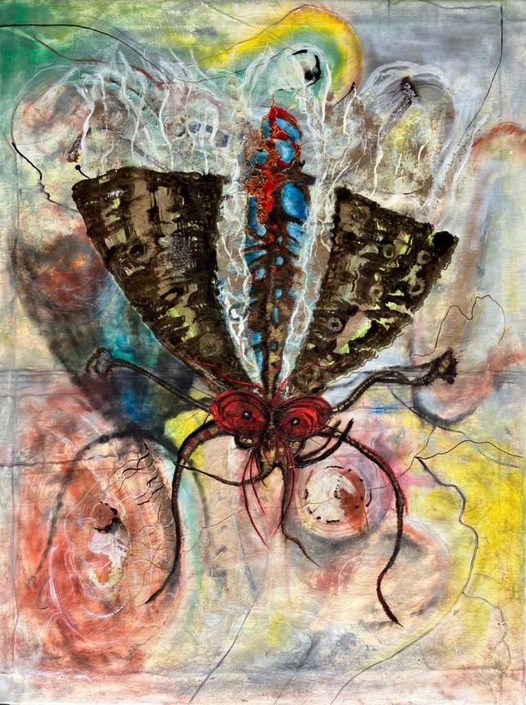 Gobi Beetle, Öl auf Leinwand, 130 x 100 cm, 2024