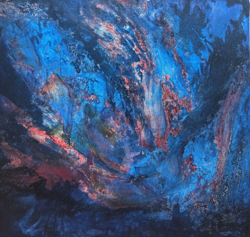 Cosmic Mental Image Series（Negative Ion Art Print） (No.02), „Mixed-Media-SlHL-Kunstpapier“, 90 x 81 cm, 2012