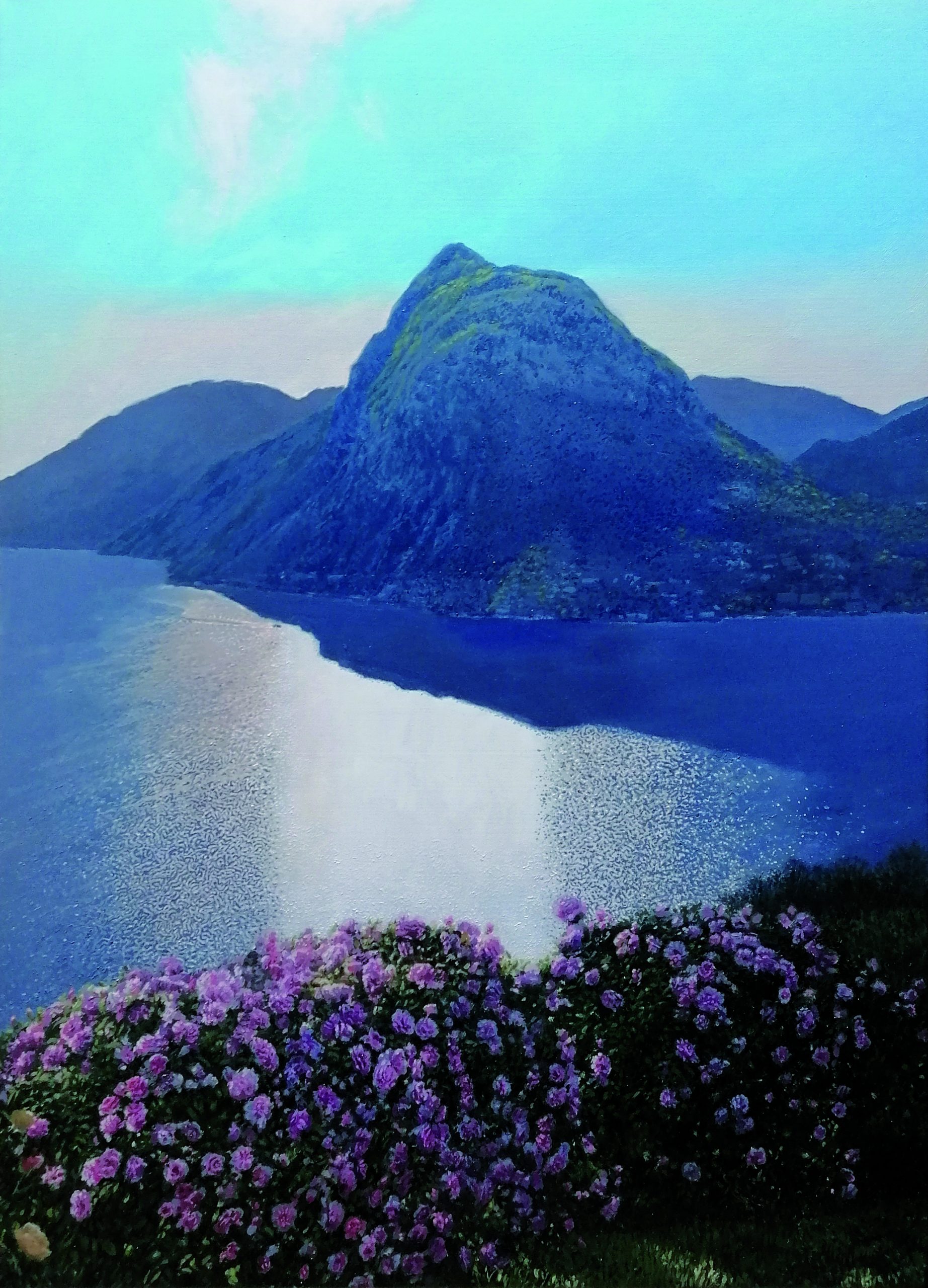 Shadows and Roses,Öl auf Baumwolle, 92 x 60 cm, 2026