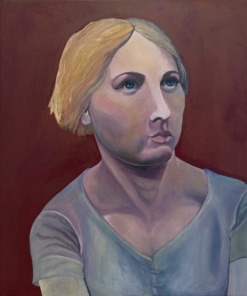 Jeanne, Öl auf Leinwand, 89 x 75 cm, 2026