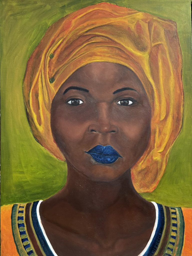 Mariam, Öl auf Leinwand, 80 x 60 cm, 2023