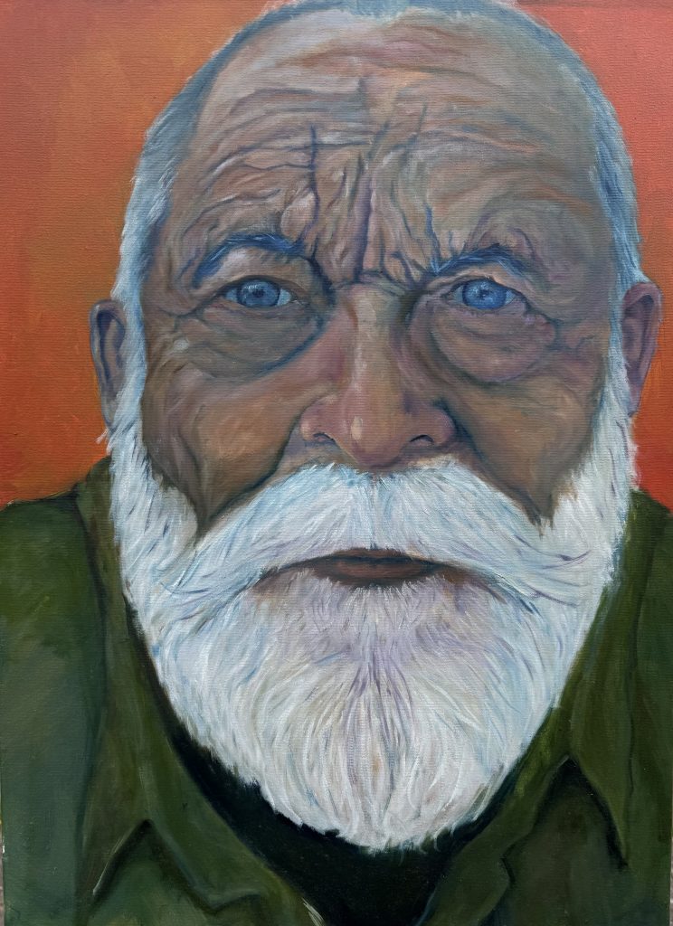 Thirty years from now, Öl auf Leinwand,70 x 50 cm, 2023