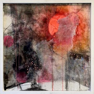 Shifting Horizons, Mischtechnik 60 x 60 cm, 2024