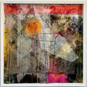 Silent Presence, Mischtecknik, 60 x 60 cm, 2024